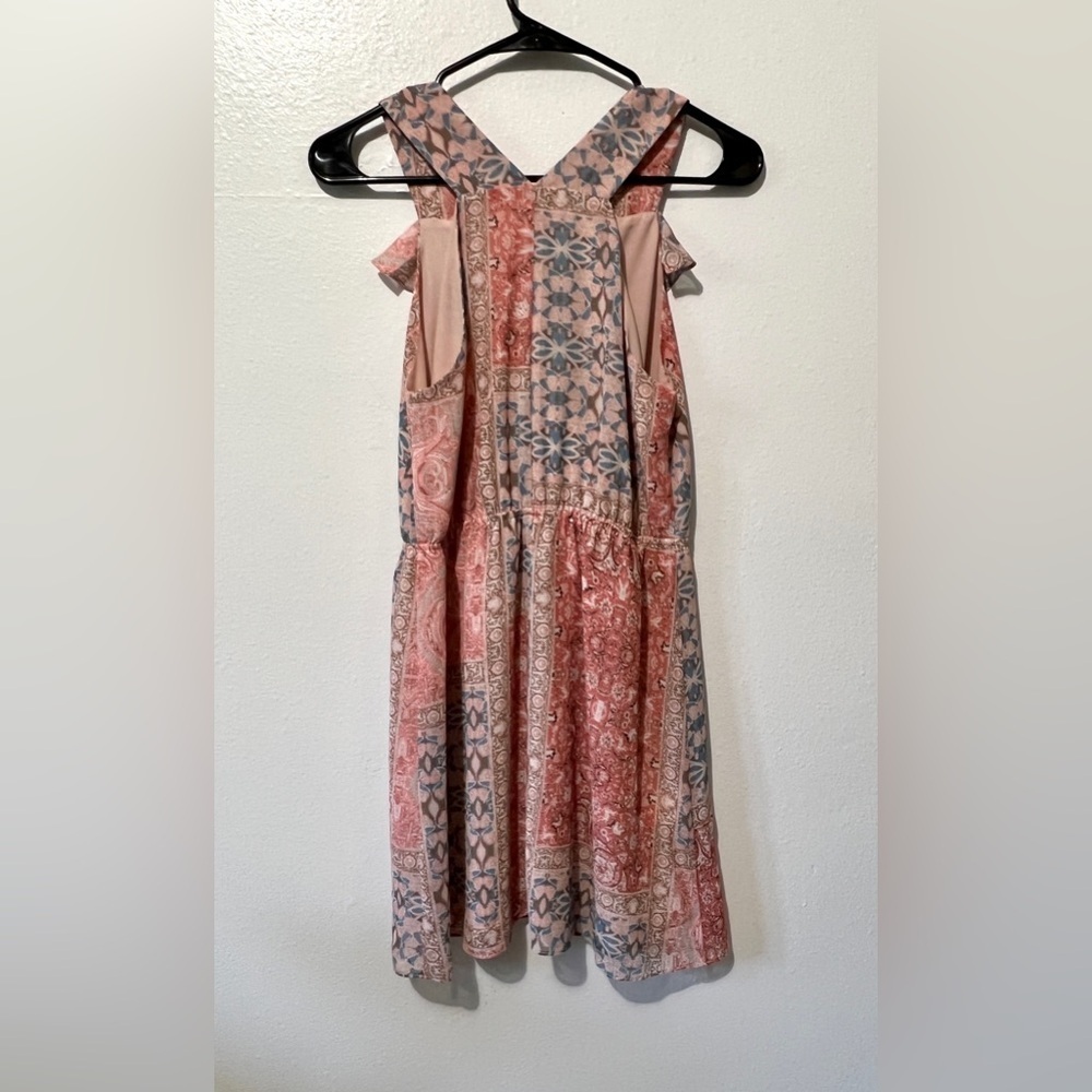 BCBGeneration Pastel Pink Paisley Mini Dress - Small - Picture 4 of 6